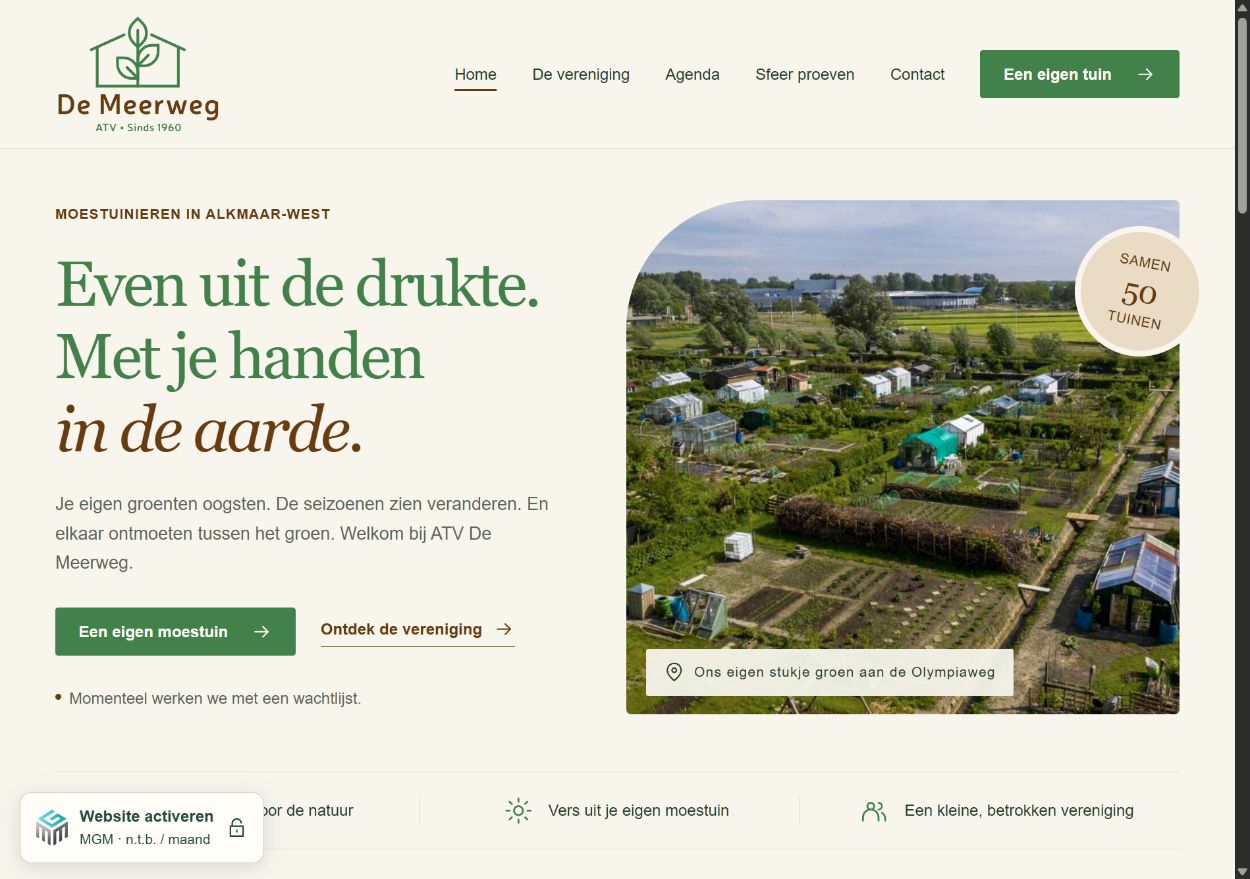 Homepage van ATV De Meerweg
